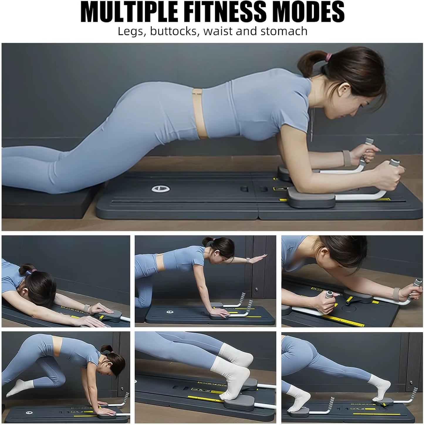 Tabla Fitness Multifuncional – Equipo de Gimnasio en Casa para Abdomen, Flexiones y Tonificación