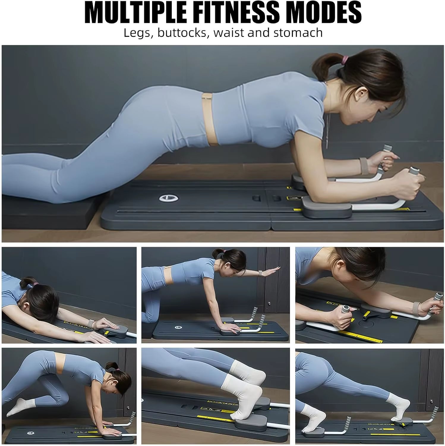 Tabla Fitness Multifuncional – Equipo de Gimnasio en Casa para Abdomen, Flexiones y Tonificación