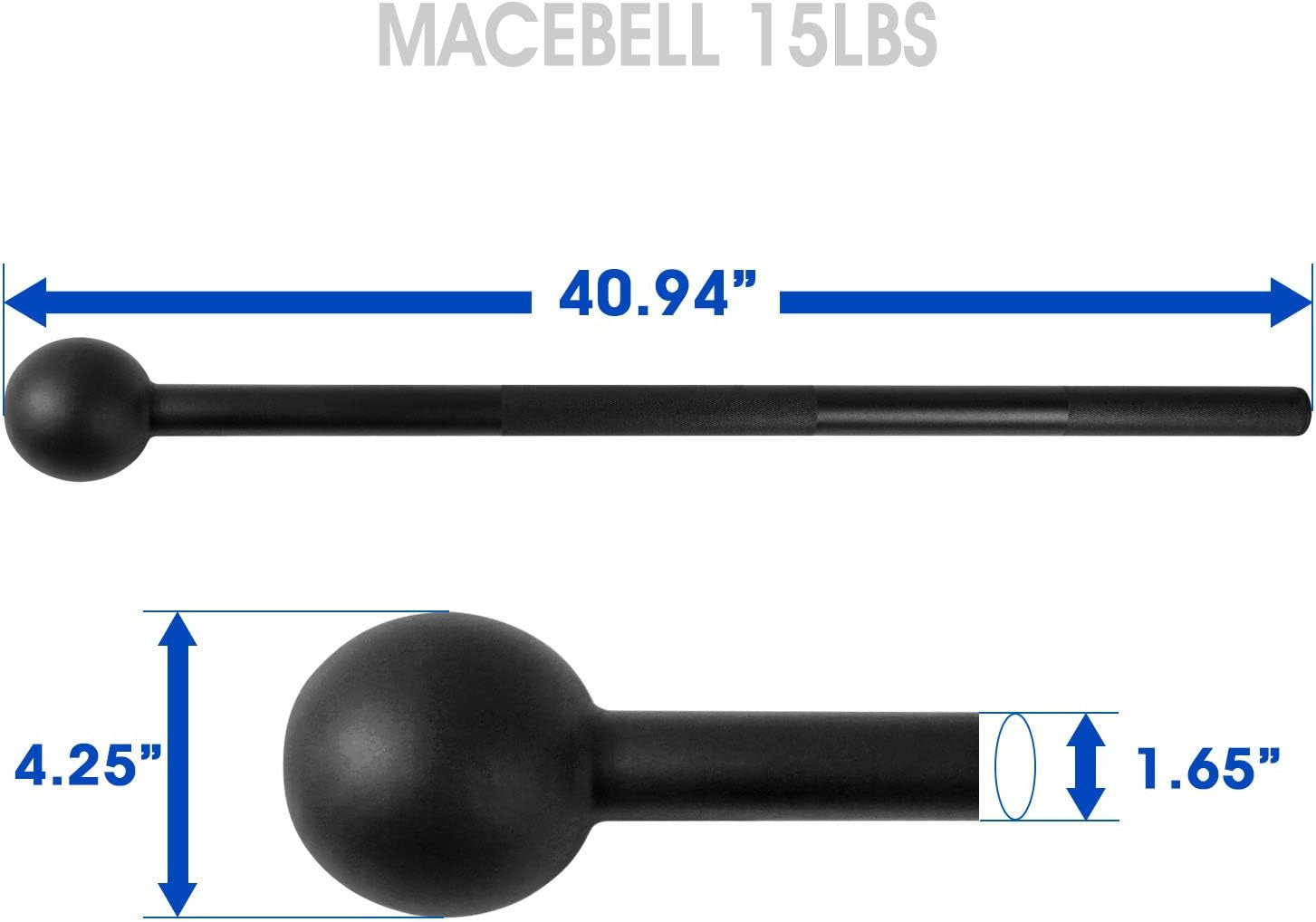 Maza de Acero para Entrenamiento de Fuerza – Ejercicios de Cuerpo Completo y Rehabilitación (5-30 lb)