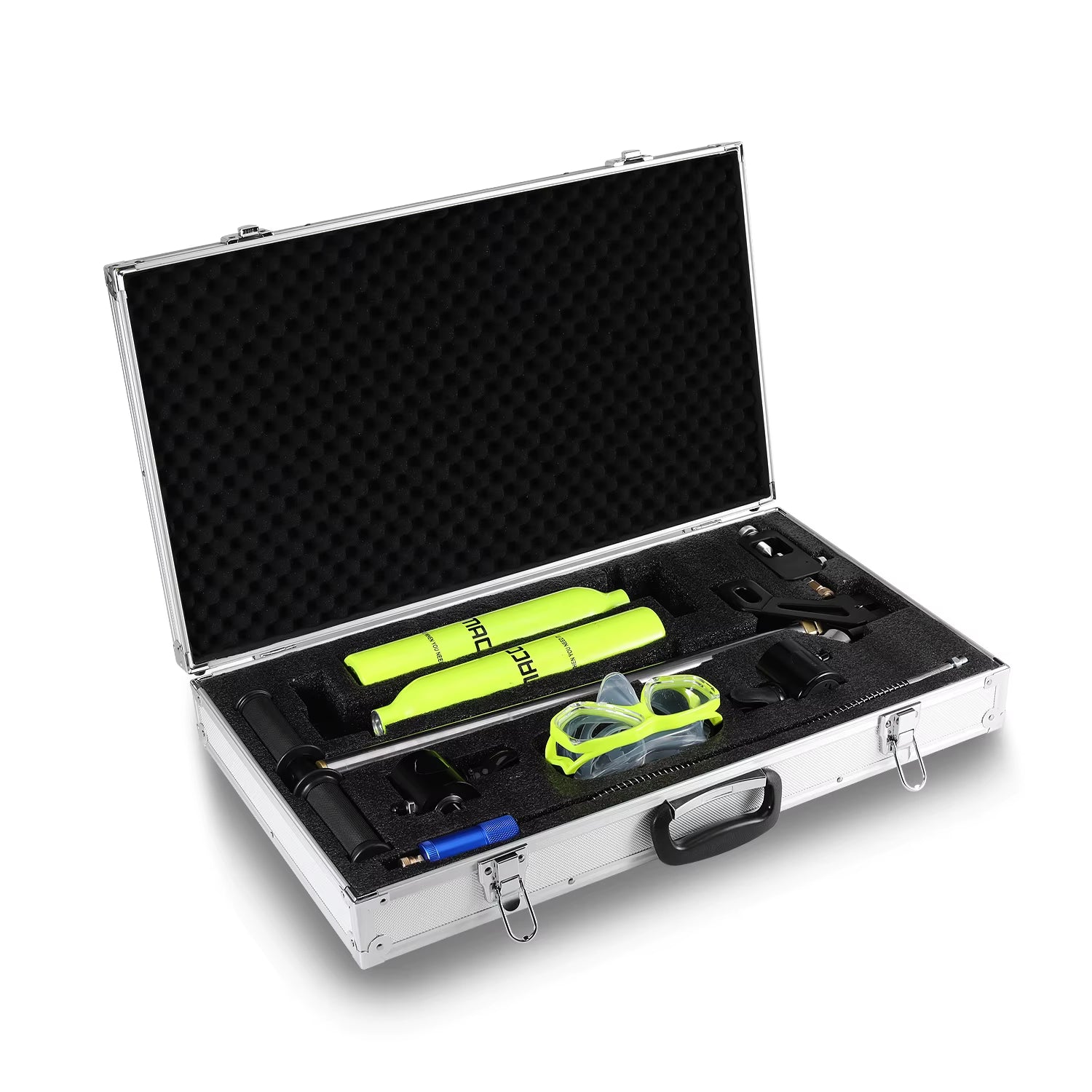 Mini Tanque de Buceo 0.5L – Cilindro de Oxígeno Recargable para Snorkel y Buceo